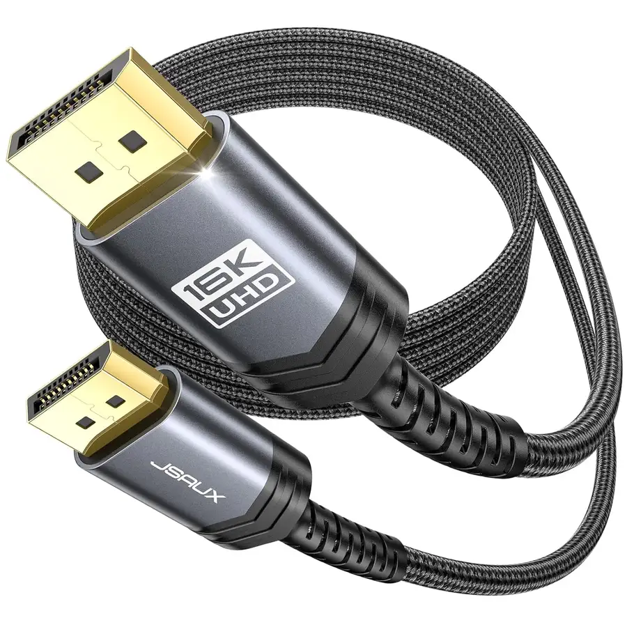 JSAUX 16K Câble Displayport 1M, Version DisplayPort 2.1