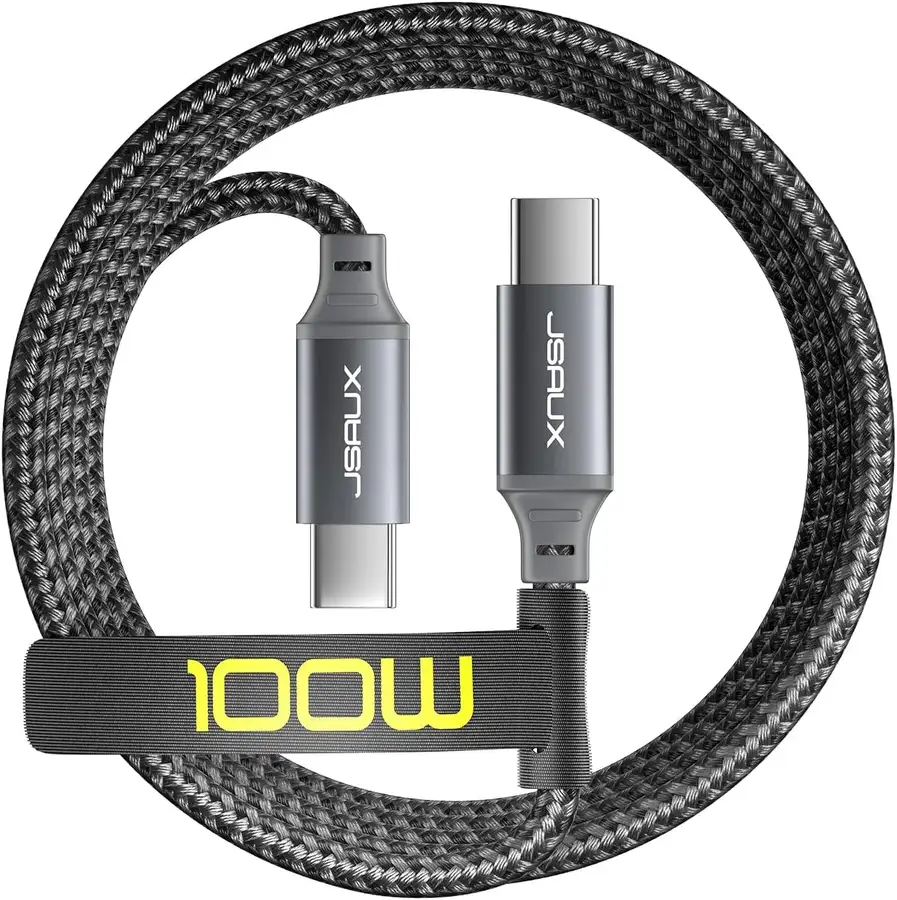 JSAUX C USB vers USB C Câble 100W 2M, Câble de Charge USB C Câble Charge Rapide Type C compatible avec…
