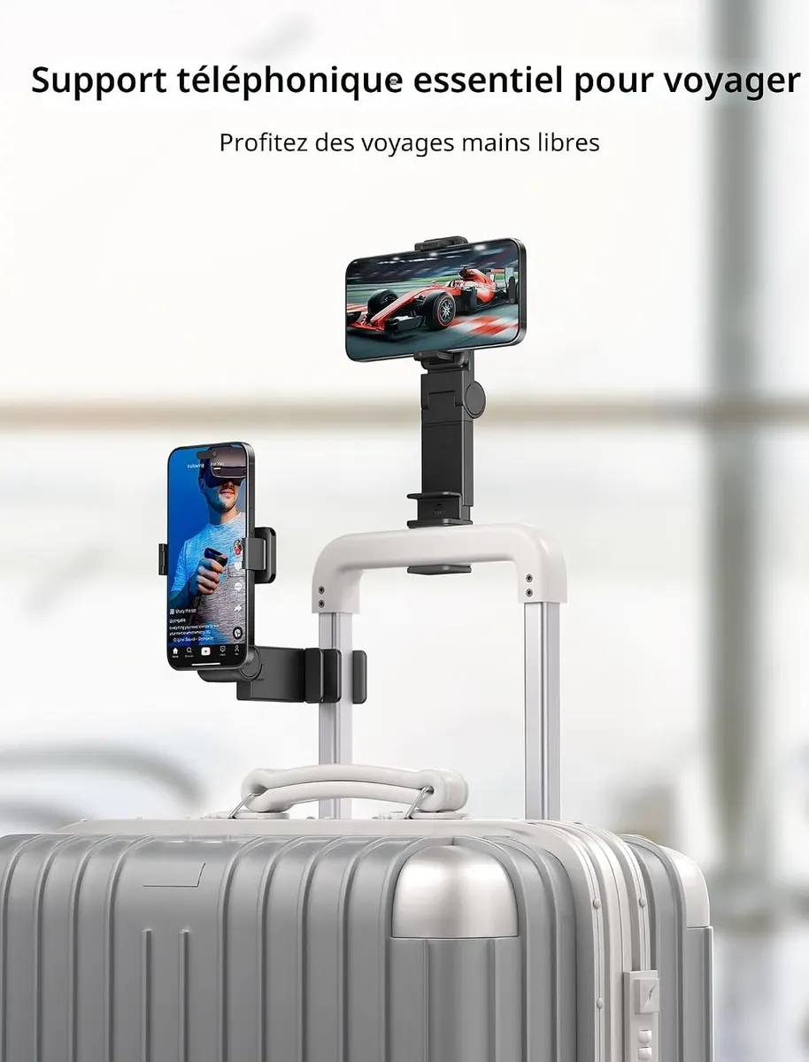 JSAUX 2 Pack Porte-Téléphone pour Voyage en Avion : vue complémentaire 2