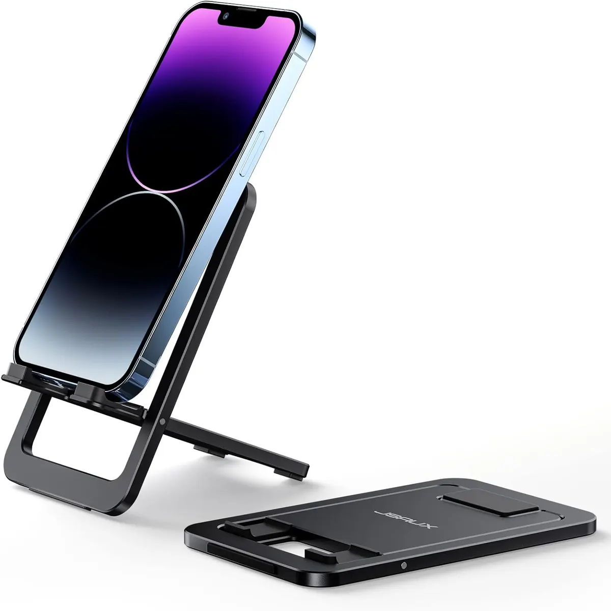 JSAUX Support Téléphone Portable, Support Pliable en Aluminium Ajustable Porte Smartphone Voyage…