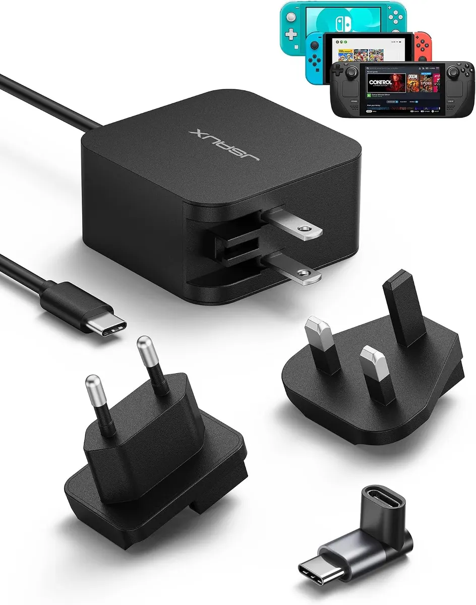 JSAUX Chargeur USB C 45W, JSAUX Câble 3M Type-C PD3.0 Chargeur Rapide pour Ordinateur Portable Compatible…