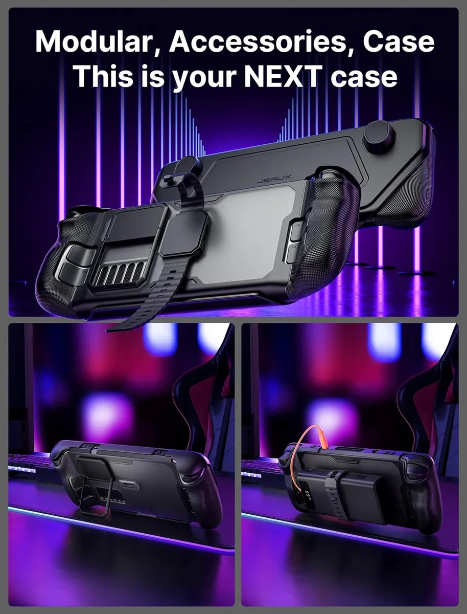 JSAUX ModCase Compatible avec Steam Deck/Steam Deck OLED : vue complémentaire 2