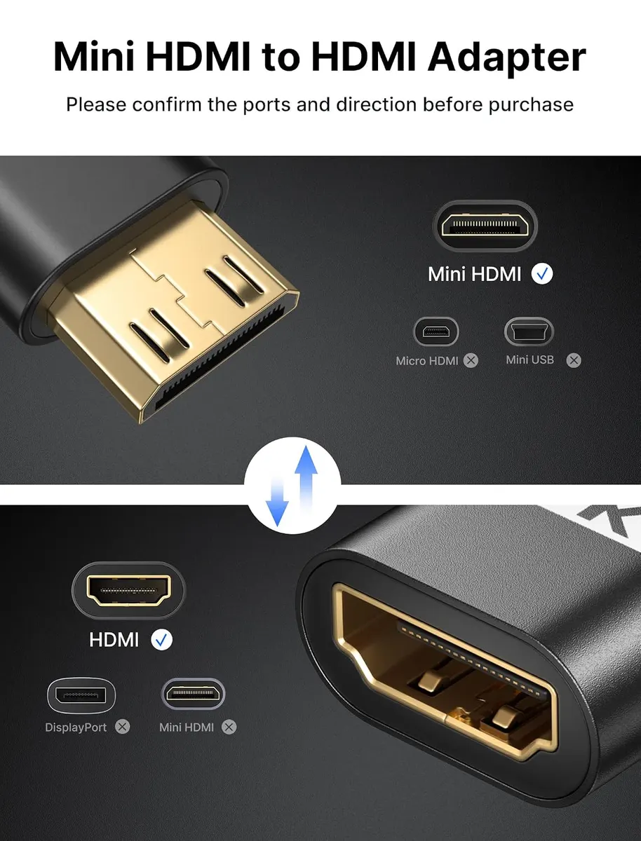 JSAUX Adaptateur Mini HDMI : vue complémentaire 1