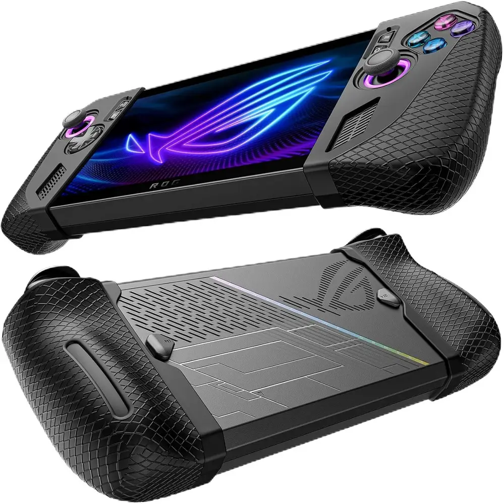 JSAUX Coque de Protection en Silicone Compatible avec ROG Ally X, Skin de Poignée ROG Ally X, Accessoires…