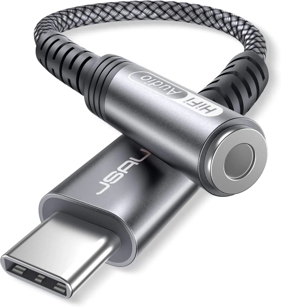 JSAUX Adaptateur Audio USB C vers Jack 3.5 pour Samsung S20/S20+/S20 FE/S21/Note20/Note10, Huawei P40/P30…