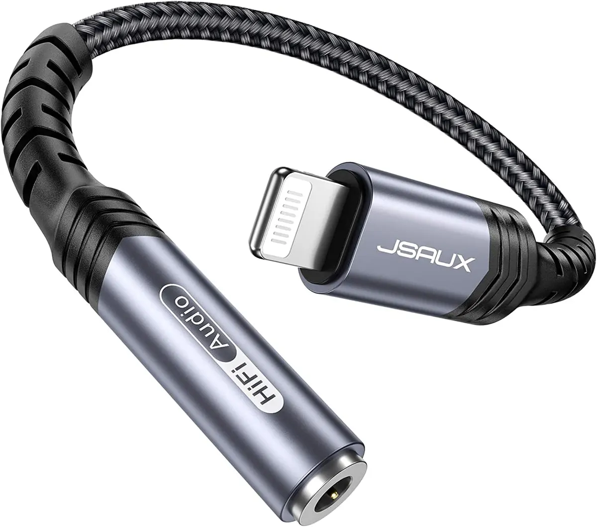 JSAUX Adaptateur Lightning vers Jack 3,5mm pour iPhone Certification MFI Durable Adaptateur Écouteur pour…