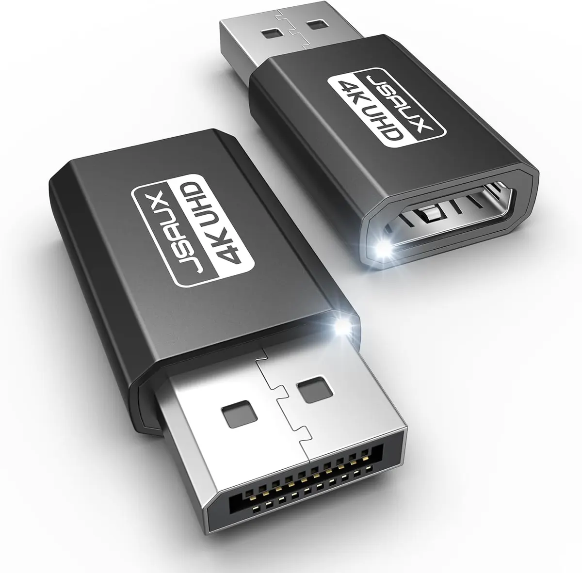 JSAUX Adaptateurs DisplayPort vers HDMI 4K Paquet de 2, résolution 4K@30 Hz HDTV convertisseur Durable DP…