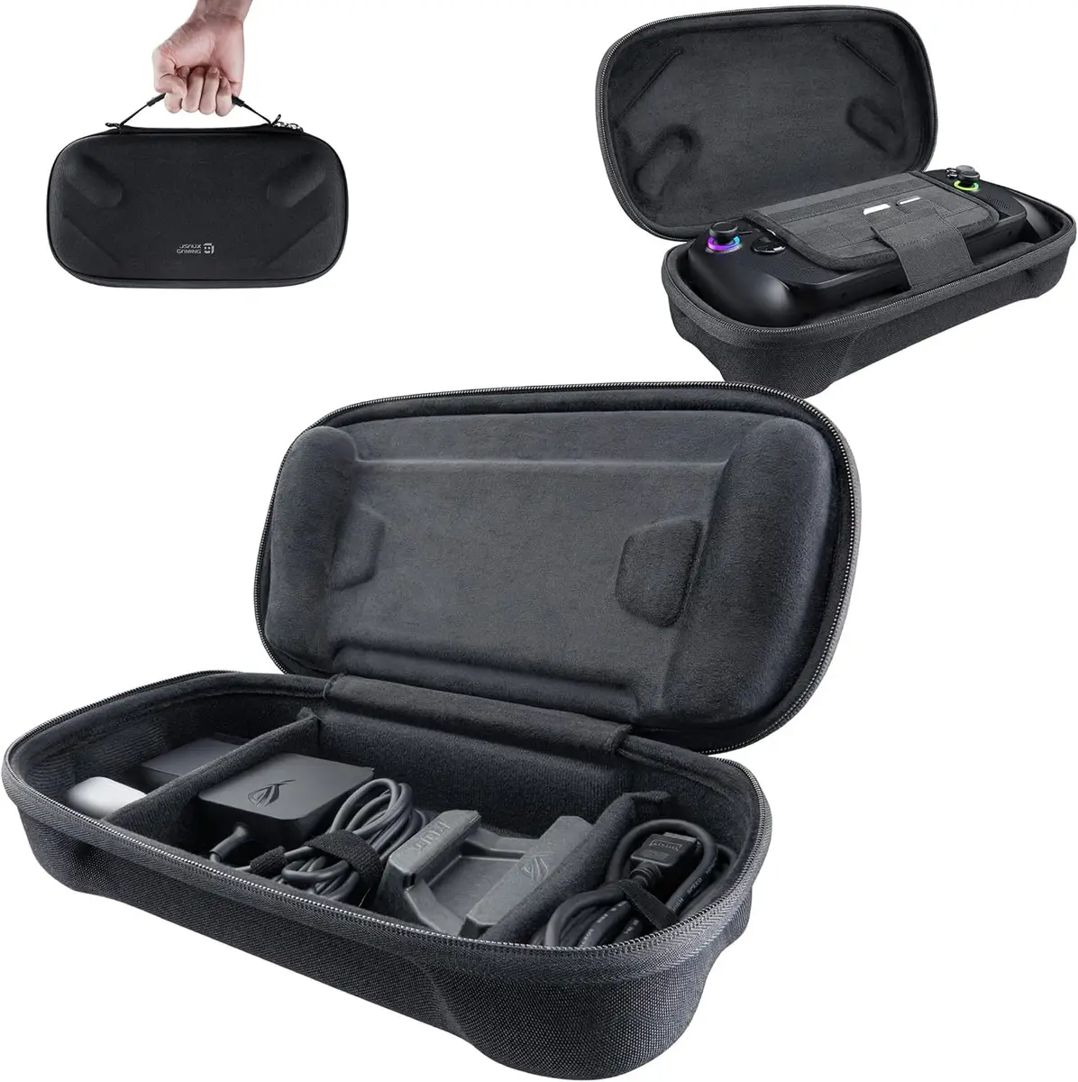 JSAUX Étui De Transport Grande Capacité pour ROG Xbox Ally/Ally X, Noir