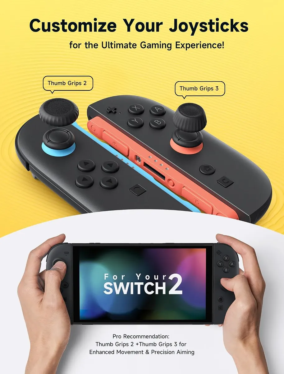 JSAUX grips de pouce pour Nintendo Switch 2 : vue complémentaire 3