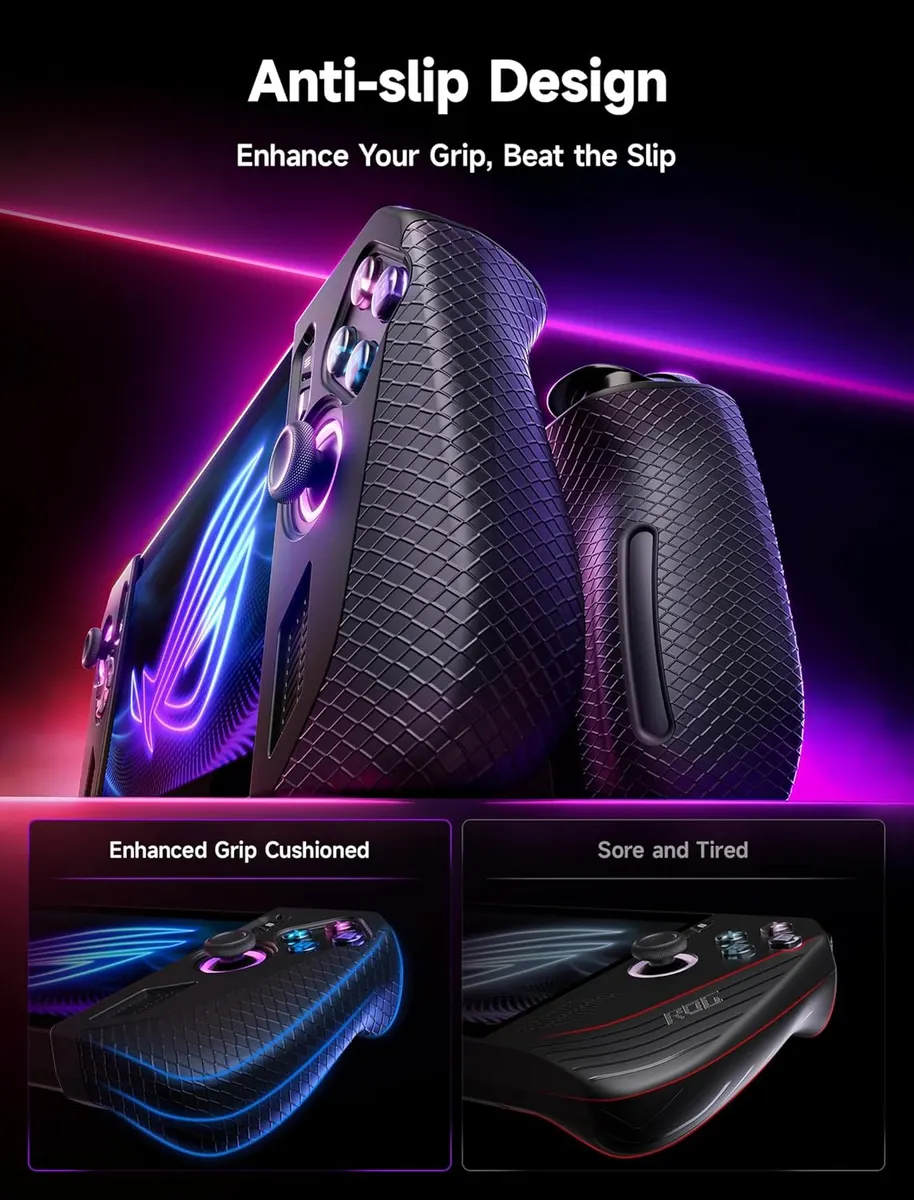 JSAUX Coque de Protection en Silicone Compatible avec ROG Ally X : vue complémentaire 2