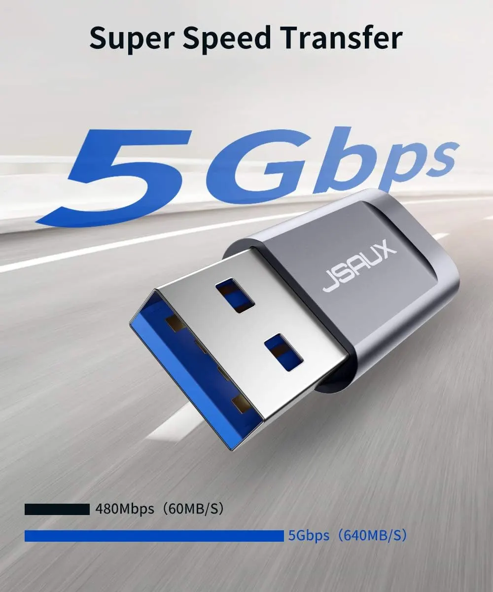 JSAUX Adaptateur USB C vers USB 3.0/3.1 : vue complémentaire 1