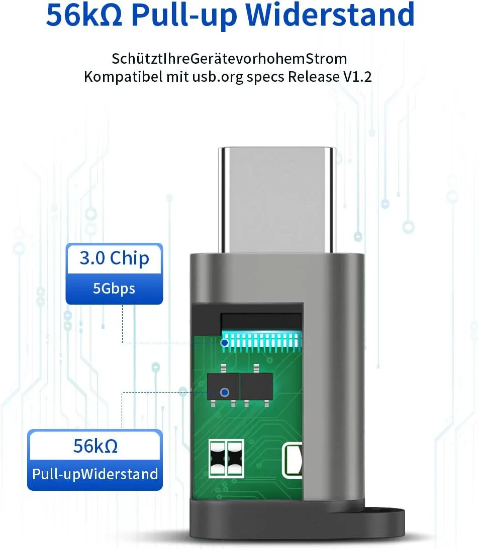 JSAUX Adaptateur USB C vers Micro USB : vue complémentaire 3