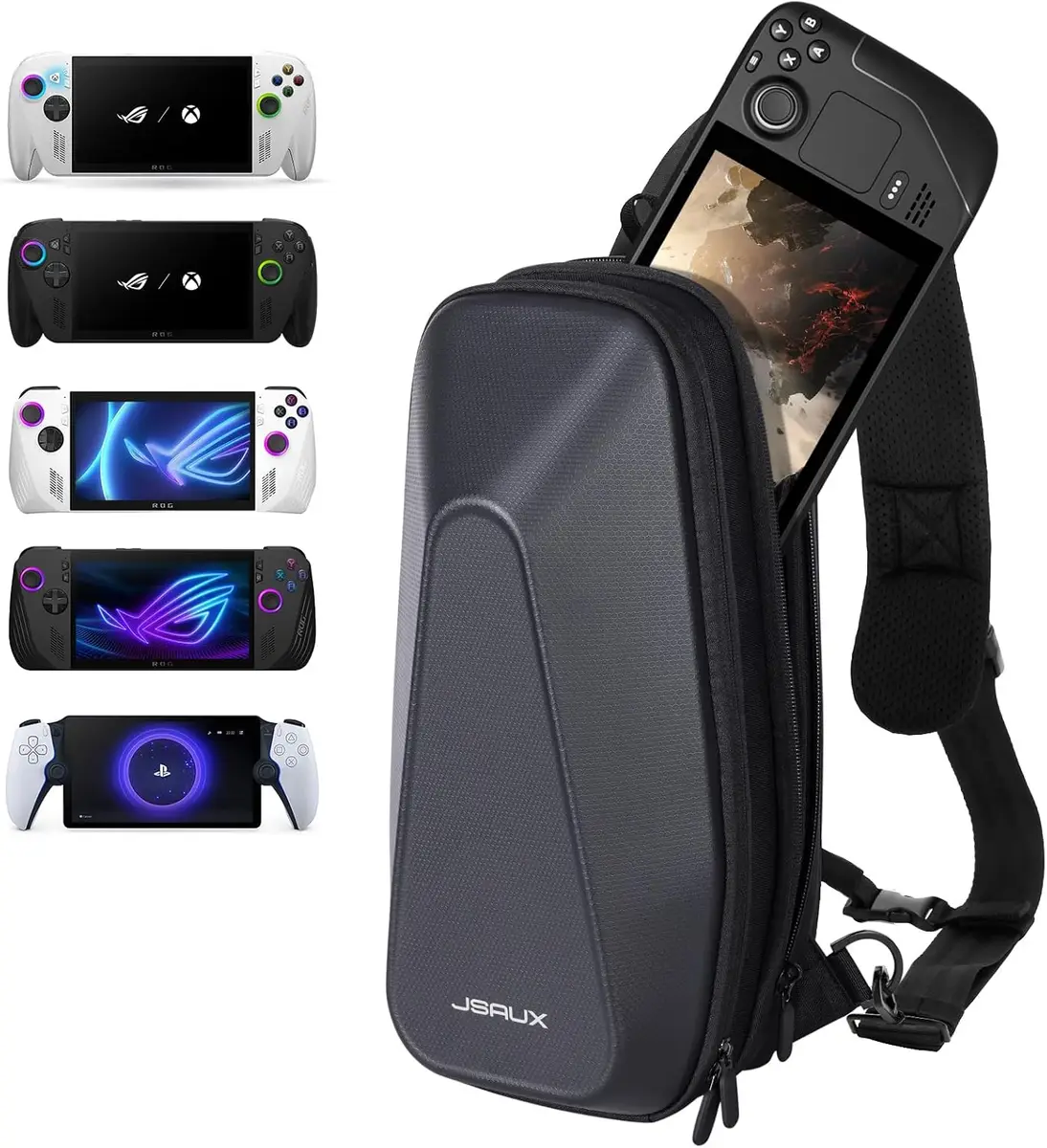JSAUX Sacoche de Transport pour Steam Deck (OLED)/ROG Xbox Ally X/ROG Xbox Ally/ROG Ally X/ROG Ally avec…