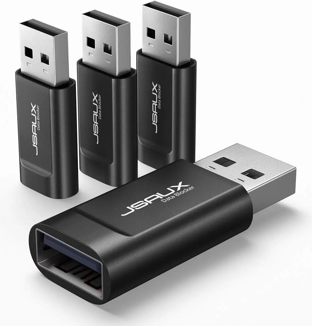 JSAUX Bloqueurs de Données USB [Lot de 4] Preservatif USB pour Le Chargement Uniquement, Protège Contre Les…