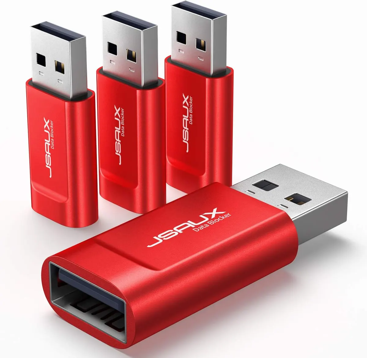 JSAUX Bloqueurs de Données USB [Lot de 4] Preservatif USB pour Le Chargement Uniquement, Protège Contre Les…