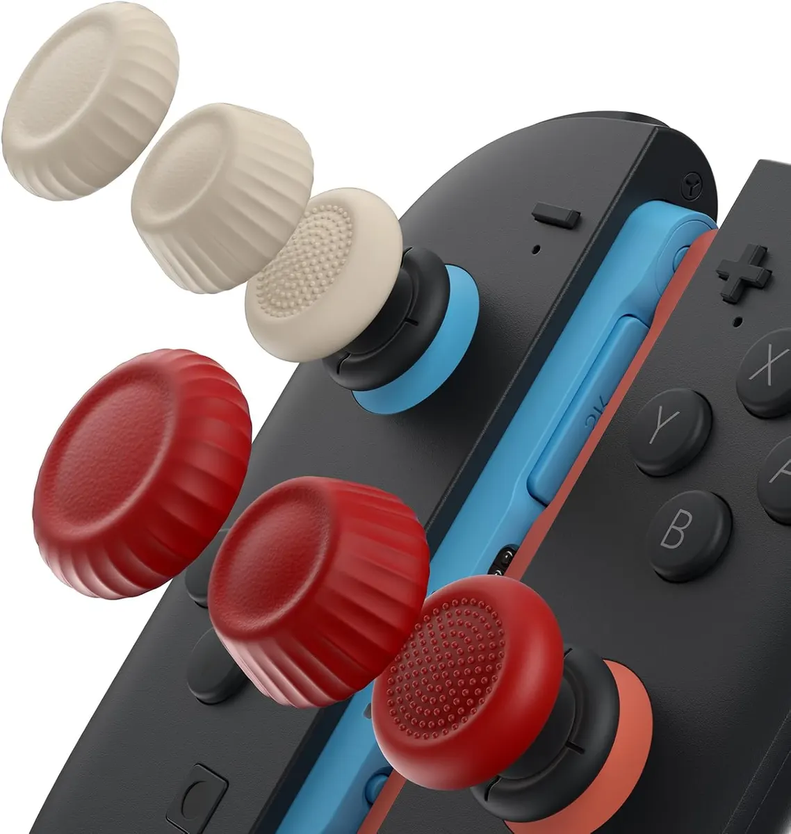JSAUX grips de pouce pour Nintendo Switch 2, capuchons de joystick antidérapants améliorés, design…